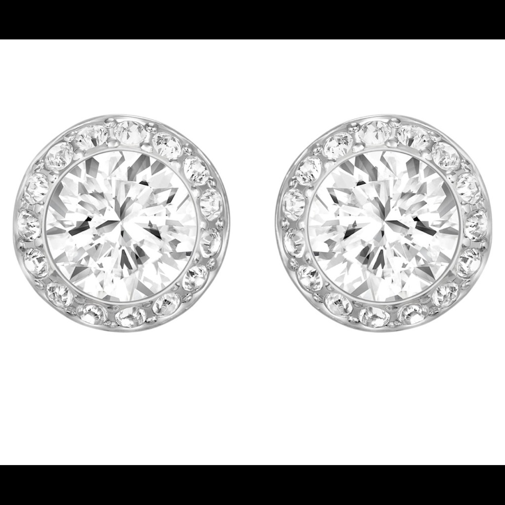18k Gold filled Swarovski Halo Stud Earrings